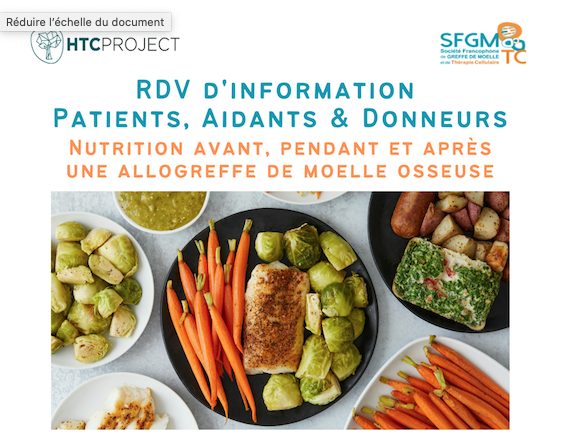 Nutrition avant, pendant et après allogreffe 